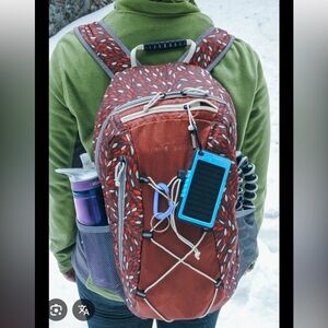 Eddie Bauer Stowaway 20L Trail Backpack Lightweight Packable Daypack maroon